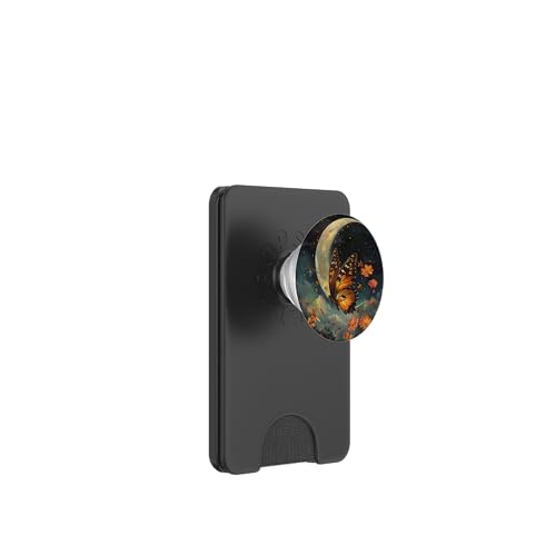 Monarch Butterfly Celestial Schwarz PopSockets PopWallet für MagSafe Monarch Butterfly Celestial Schwarz PopSockets PopWallet für MagSafe von Celestial Boho Accessoires