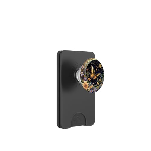 Monarch Butterfly Celestial Schwarz PopSockets PopWallet für MagSafe Monarch Butterfly Celestial Schwarz PopSockets PopWallet für MagSafe von Celestial Boho Accessoires