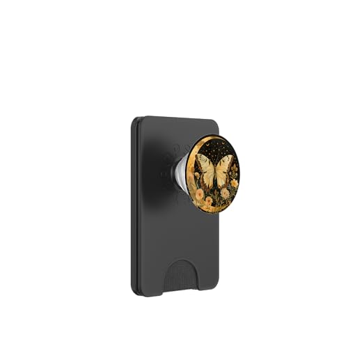 Mond, Himmelsfalter, Wildblume PopSockets PopWallet für MagSafe von Celestial Boho Accessoires