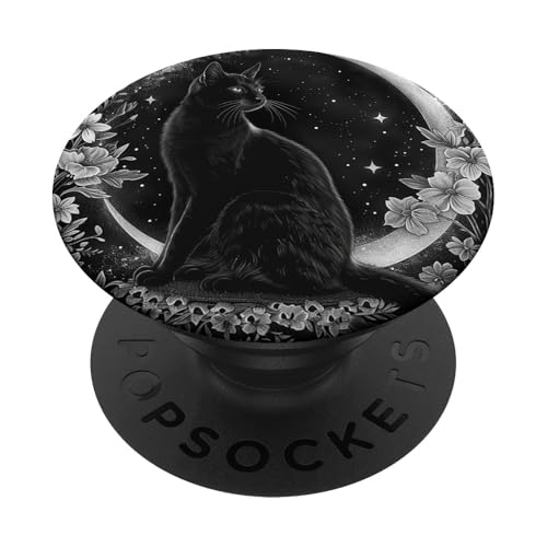 Moon Celestial Wildblumen Katze PopSockets Klebender PopGrip Moon Celestial Wildblumen Katze PopSockets Klebender PopGrip von Celestial Boho Accessoires