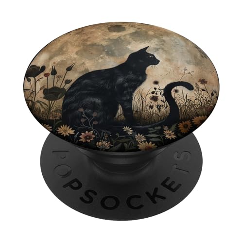 Moon Celestial Wildblumen Katze PopSockets Klebender PopGrip Moon Celestial Wildblumen Katze PopSockets Klebender PopGrip von Celestial Boho Accessoires