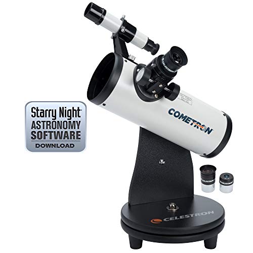 Celestron 21023 76 mm Cometron FirstScope Teleskop – Weiß, Schwarz von Celestron