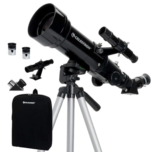 Celestron 21035 Travel Scope 70 Portable Refractor Telescope Kit with Backpack, Black von Celestron