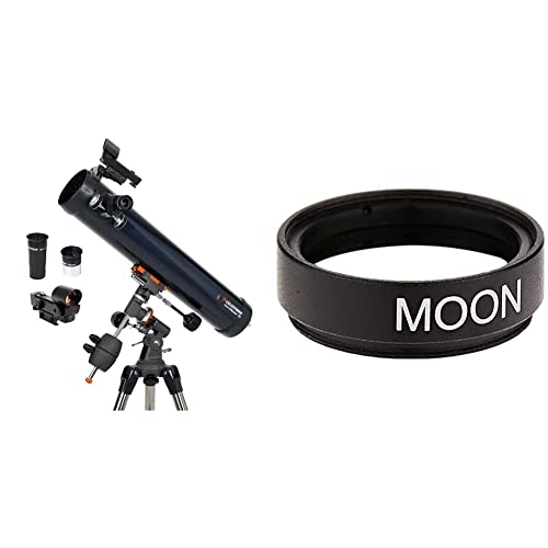 Celestron 31035 AstroMaster 76 EQ Spiegelteleskop & 94119-A 1,25'' Mondfilter von Celestron
