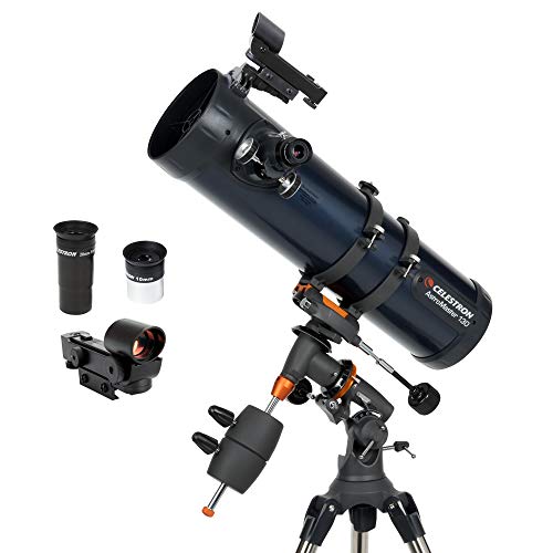 Celestron 31042 AstroMaster 114EQ Newtonsches Spiegelteleskop, Dunkelblau von Celestron