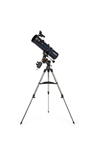 Celestron 31051 AstroMaster 130EQ motorbetriebenes Newtonsches Spiegelteleskop, Dunkelblau von Celestron