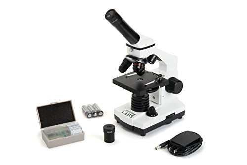 Celestron 44128 CL-CM800 zusammengesetztes Mikroskop, 40x-800x Vergrößerung, Weiß von Celestron