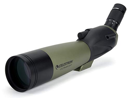 Celestron 52250 Ultima 80mm Angled Refractor Spotting Scope Telescope, Green Celestron 52250 Ultima 80mm Angled Refractor Spotting Scope Telescope, Green von Celestron