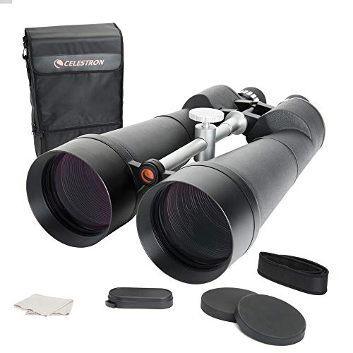 Celestron 71017 SkyMaster 25 x 100 mm Porroprismen-Fernglas mit mehrfach vergütete Linse, BaK-4 Prismenlinse und Etui, Schwarz von Celestron