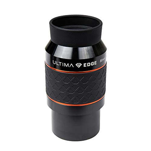 Celestron 93454 Ultima Edge 30 mm Parfokales Ultra-Flachfeld-Okular für 2 Zoll Fokussierer – Gestochen scharfe Sicht, voll vergütete Linsen, geformter Gummigriff, Schwarz von Celestron