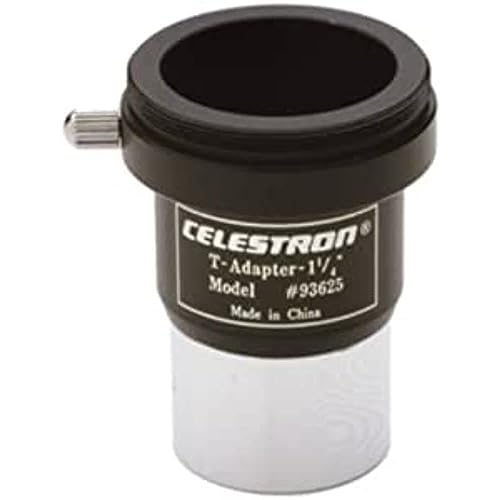 Celestron 93625 1,25-Zoll Universeller SLR- oder DSLR-Kamera T-Adapter, Silber/schwarz von Celestron