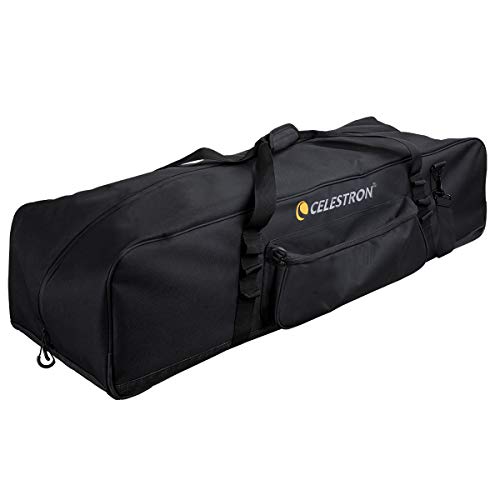 Celestron 94025 40-Zoll Teleskoptasche für die gesamte Ausrüstung – Tasche für Teleskop, Montierung, Stativ und Zubehör mit konfigurierbaren gepolsterten Innenwände, zusätzliche Zubehörtasche, Schwarz von Celestron