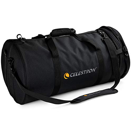 Celestron 94027 Teleskoptasche für 11-Zoll Schmidt-Cassegrain- und EdgeHD-Fernrohre – Wasserbeständige, robuste Tasche mit gepolsterten Wänden, Zubehörtasche und gepolstertem Riemen, Schwarz von Celestron