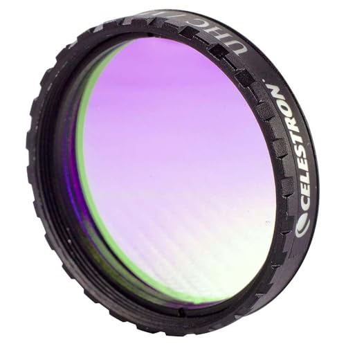 Celestron 94123 1,25-Zoll UHC-/LPR-Filter mit mehrfachen dielektrischen Beschichtungen – Optimiert spektrale und optische Eigenschaften für eine bessere Sicht der Himmelskörper, Schwarz von Celestron