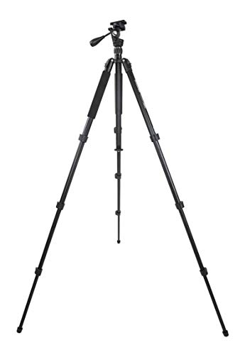 Celestron Kolibri 82051 Fast Action Pan NILT Head Tripod - Ausgezeichnete Wahl für Spektiv, Fernglas oder Kamera, Schwarz von Celestron