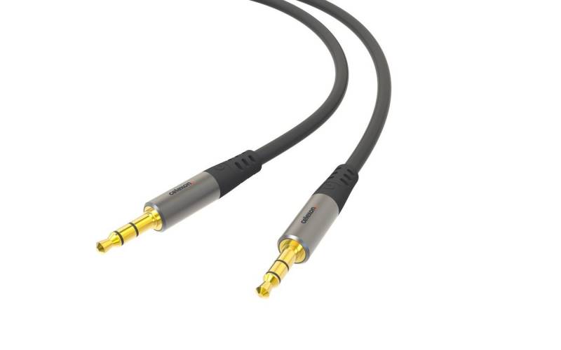 Celexon 3,5mm Stereo Klinke Audiokabel Audio-Kabel, (100 cm), Professional Line, 1,0m, schwarz von Celexon