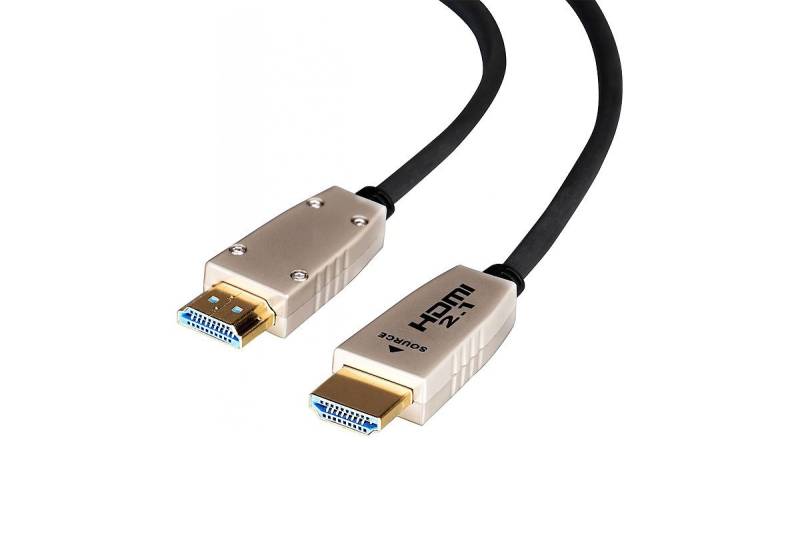 Celexon Aktives UHD Optical Fibre 8K HDMI 2.1 Kabel 10m HDMI-Kabel, (1000 cm), Ultra High Speed HDMI mit Ethernet 48 Gbps, schwarz von Celexon