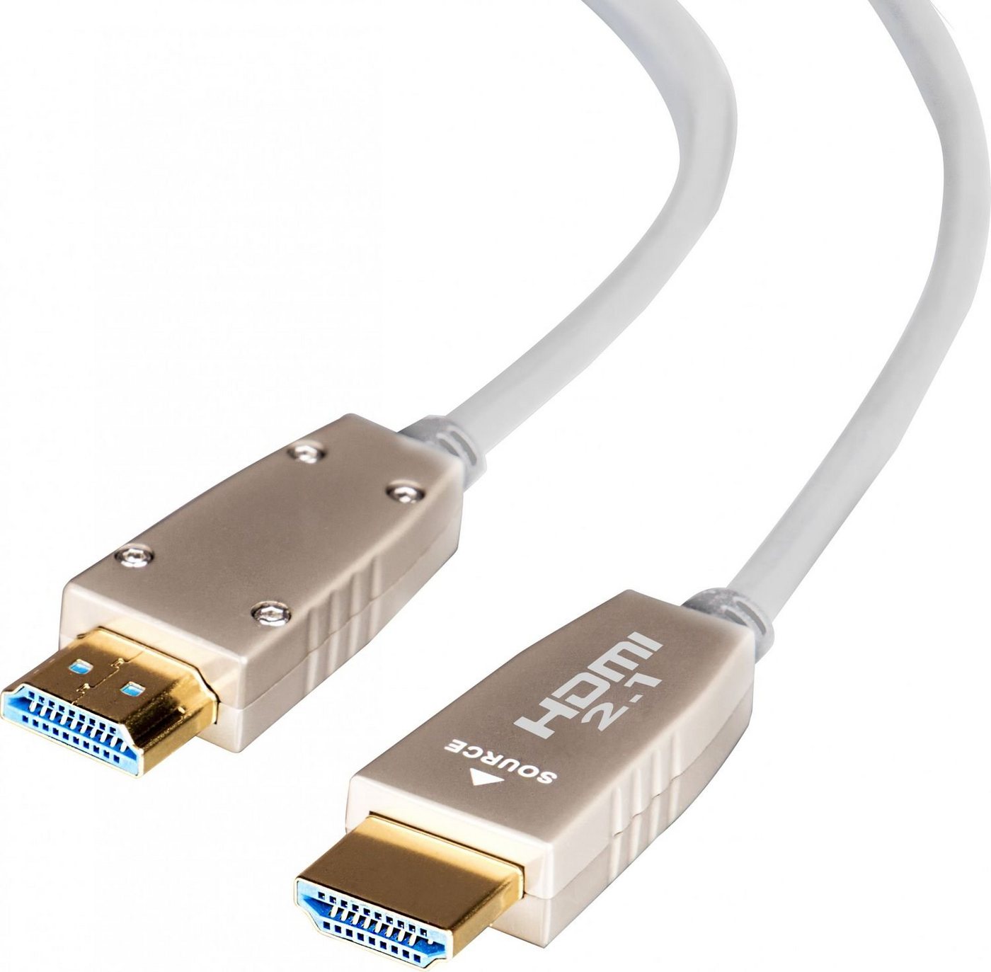 Celexon Aktives UHD Optical Fibre 8K HDMI 2.1 Kabel 10m HDMI-Kabel, (1000 cm), Ultra High Speed HDMI mit Ethernet 48 Gbps, weiß von Celexon