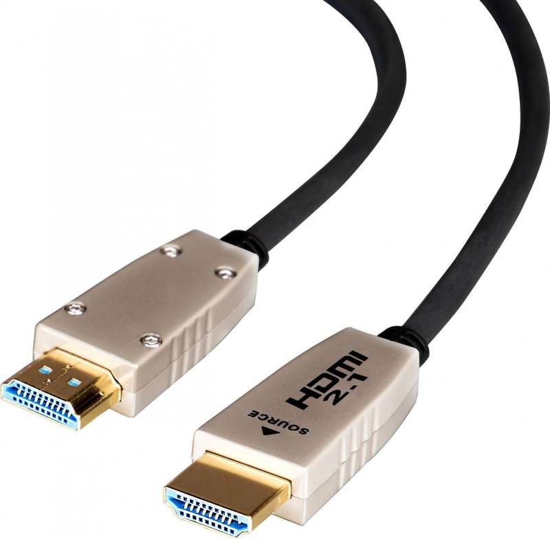 Celexon Aktives UHD Optical Fibre 8K HDMI 2.1 Kabel 15m HDMI-Kabel, (1500 cm), Ultra High Speed HDMI mit Ethernet 48 Gbps, schwarz von Celexon
