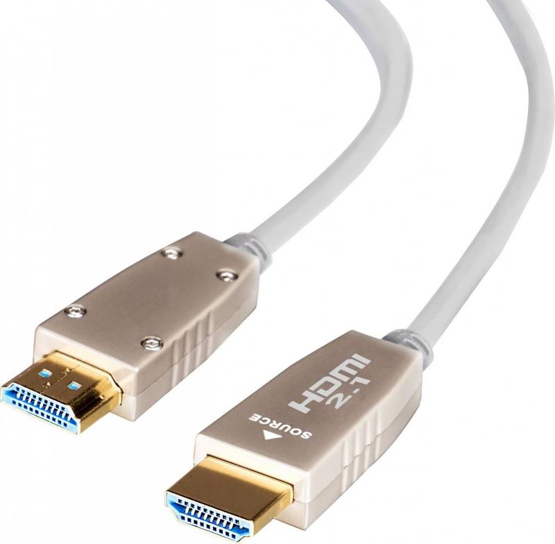 Celexon Aktives UHD Optical Fibre 8K HDMI 2.1 Kabel 20m HDMI-Kabel, (2000 cm), Ultra High Speed HDMI mit Ethernet 48 Gbps, weiß von Celexon