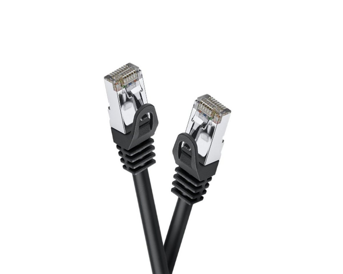 Celexon CAT 6A Patchkabel - S/FTP LAN-Kabel, (100 cm), 1,0m, schwarz von Celexon