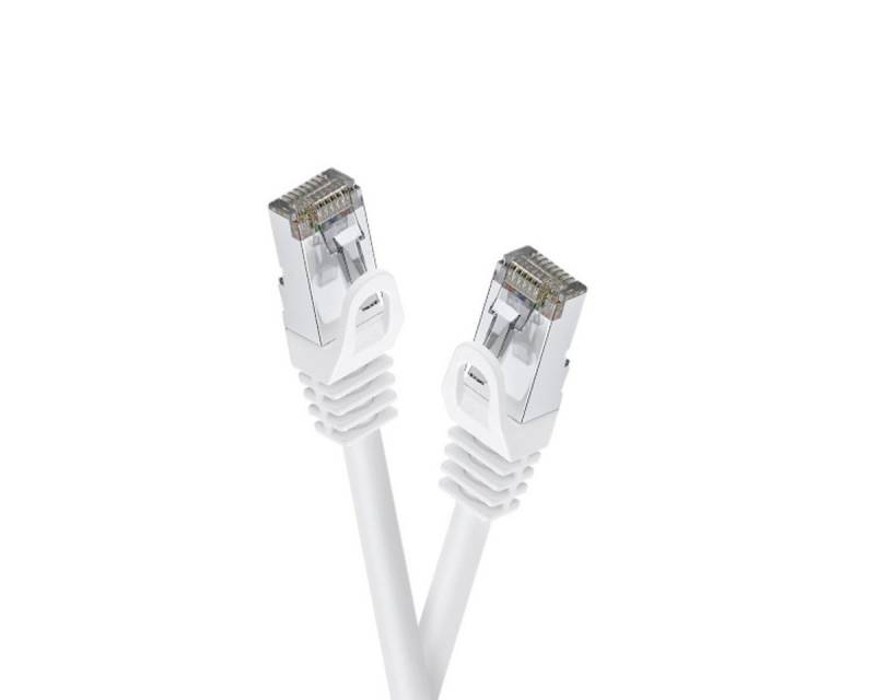 Celexon CAT 6A Patchkabel - S/FTP LAN-Kabel, (200 cm), 2,0m, weiß von Celexon