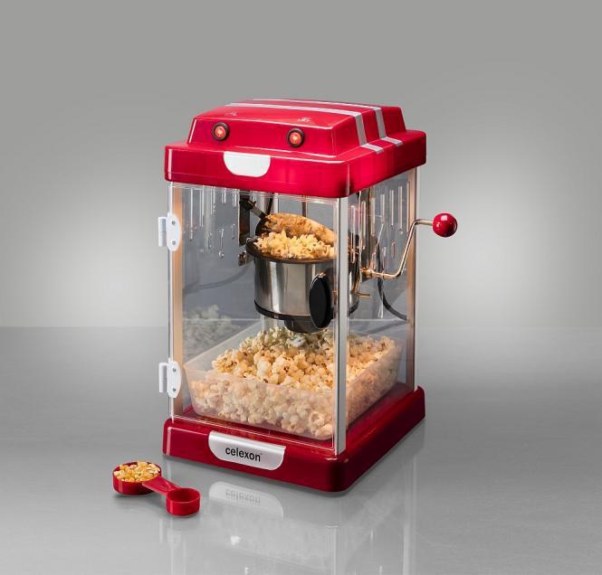 Celexon CP1000 Popcornmaschine Transparent - Rot - Weiß 350 W (1091621) von Celexon