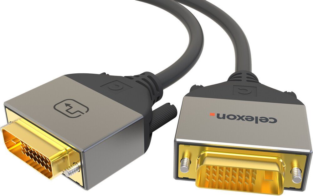 Celexon DVI Dual Link Kabel Computer-Kabel, (100 cm), Professional Line, 4K, 1,0m, schwarz von Celexon