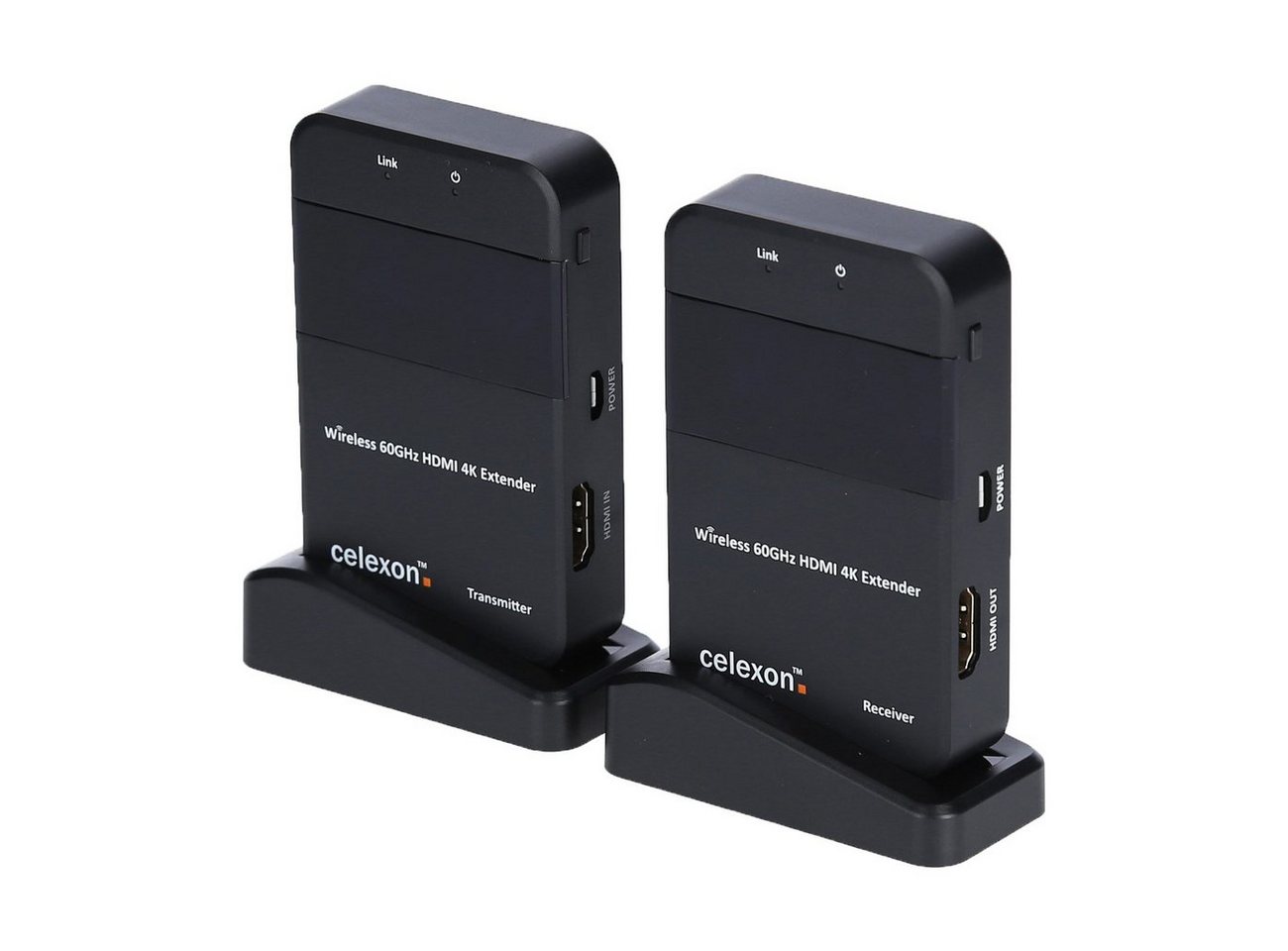 Celexon Expert HDMI-Funk-Set WHD30M HDMI-Adapter, 4K Wireless, 30m (60GHZ), nahezu keine Latenzen von Celexon