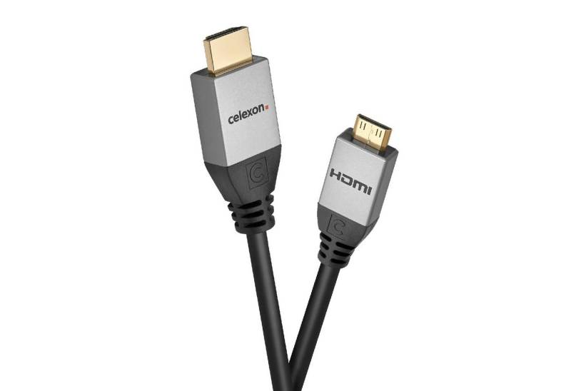 Celexon HDMI auf Mini HDMI Kabel mit Ethernet - 2.0a/b 4K 2,0m HDMI-Kabel, (200 cm), Professional Line von Celexon