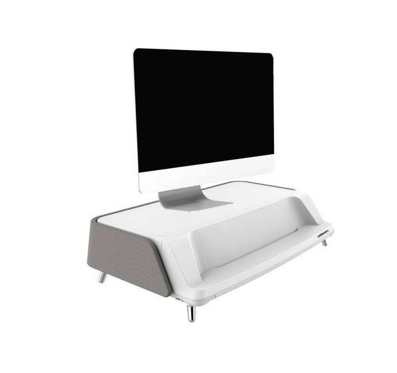 Celexon Professional UV Monitor Erhöhung ME1730 - grau Monitorständer, (bis 30 Zoll, inkl integrierter UV-C Lampe zur Desinfektion) von Celexon