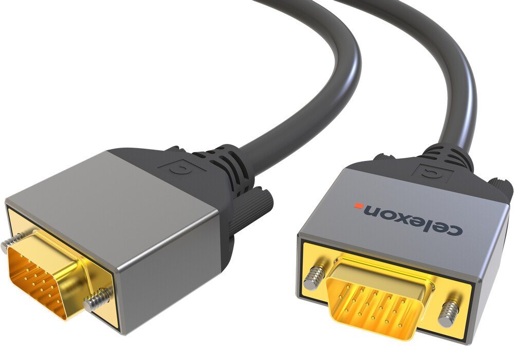 Celexon VGA Kabel Computer-Kabel, (100 cm), Professional Line, 1,0m, schwarz von Celexon