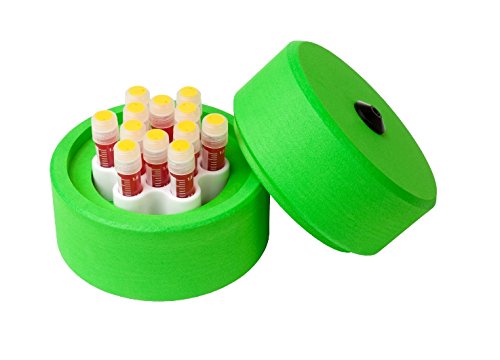 CellCamper 2-3702 Mini Einfrierbox für Zellen, 12 x 2.0 mL Kryoröhrchen (1-er Pack) von CellCamper