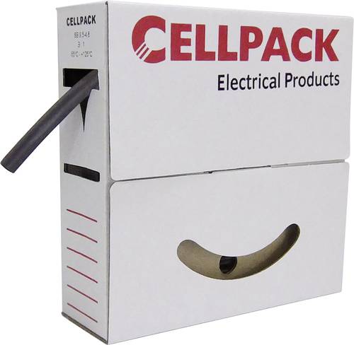 CellPack 127097 Schrumpfschlauch ohne Kleber Schwarz 1.50mm 0.50mm Schrumpfrate:3:1 15m von CellPack