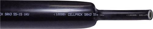 CellPack 127421 Schrumpfschlauch mit Kleber Schwarz 34mm 7mm Schrumpfrate:3:1 1St. von CellPack