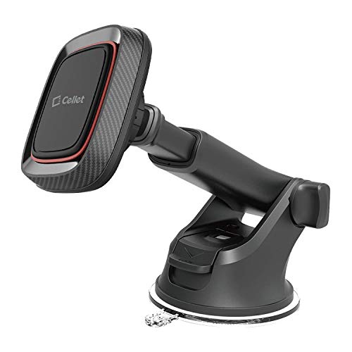 Cellet Magnetische Auto-Telefonhalterung, Universal Armaturenbrett & Windschutzscheibe, Super Starker Saugnapf Autotelefonhalter Verstellbarer Teleskop-Langarm Kompatibel mit iPhone Samsung Galaxy Cellet Magnetische Auto-Telefonhalterung, Universal Armaturenbrett & Windschutzscheibe, Super Starker Saugnapf Autotelefonhalter Verstellbarer Teleskop-Langarm Kompatibel mit iPhone Samsung Galaxy von Cellet