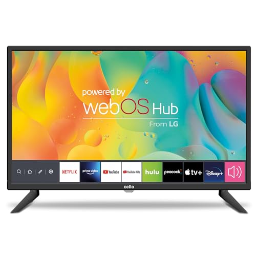 CELLO 24" Smart TV LG WebOS HD Ready Fernseher mit Triple Tuner S2 T2 FreeSat Bluetooth Disney+ Netflix Apple TV+ Prime Video von Cello