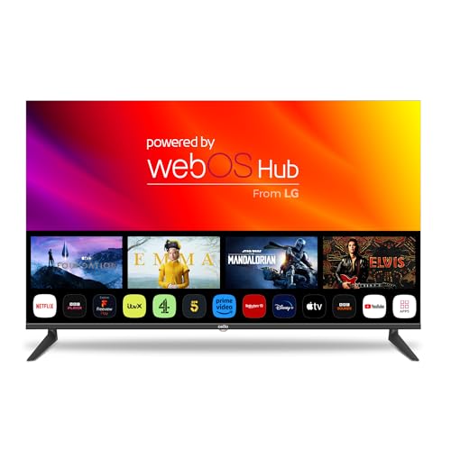 CELLO 50" Smart TV LG WebOS Full HD Fernseher mit Triple Tuner S2 T2 FreeSat Bluetooth Disney+ Netflix Apple TV+ Prime Video, DVB-S2 (Satellit), DVB-C (Kabel) von Cello