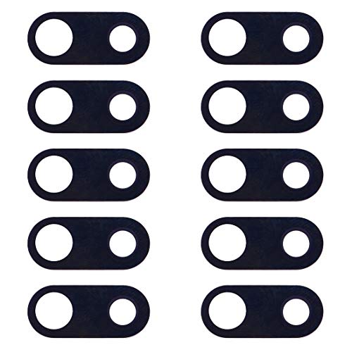 Cellphoneparts BZN 10 Stück Back Camera Lens for LG V30 H930 H933 (schwarz) (blau) (Silber) (Farbe : Black) von Cellphoneparts