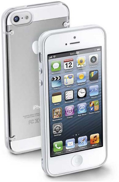 Bumper Plus für iPhone 5 Schutz-/Design-Covers weiß von Cellular Line