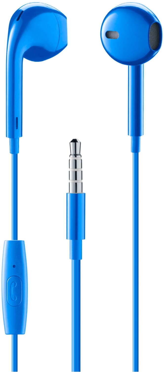Capsule In-Ear-Kopfhörer mit Kabel blau von Cellular Line