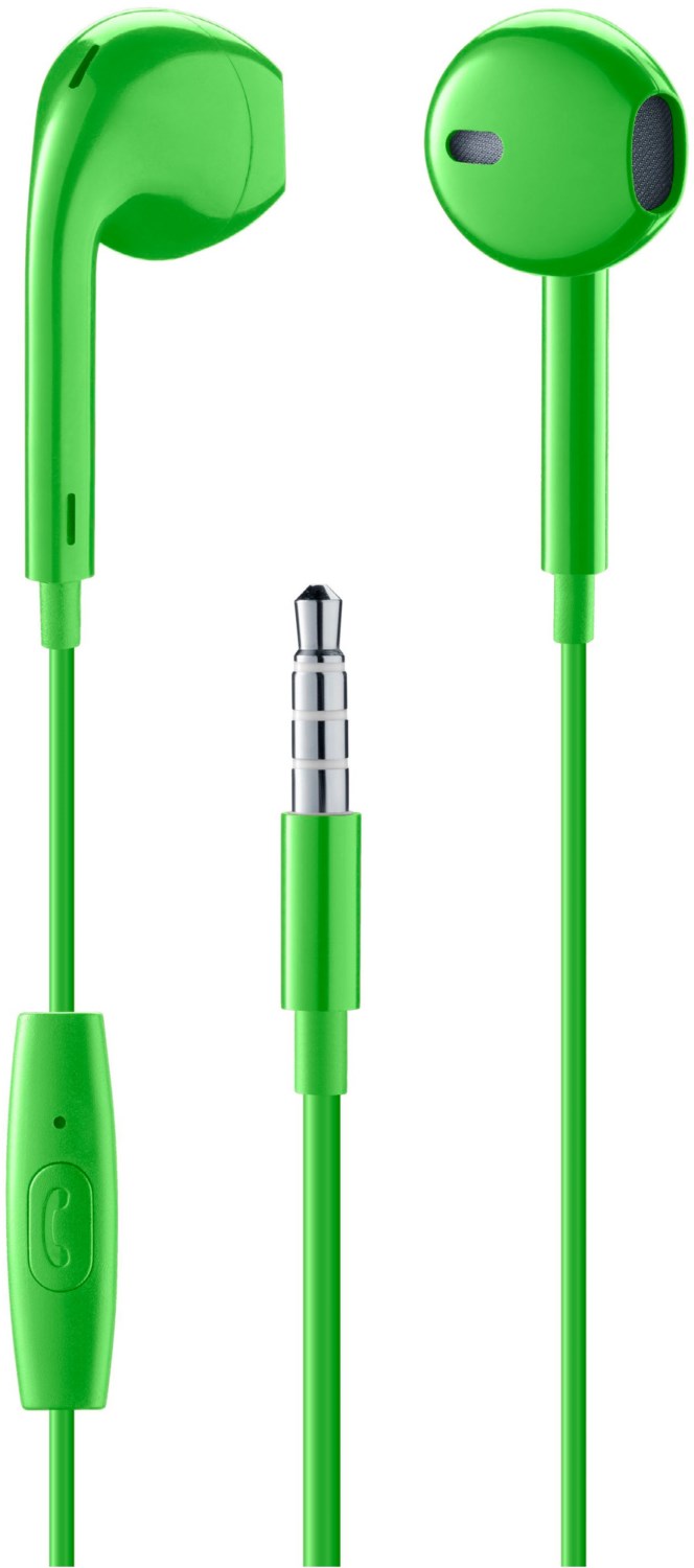 Capsule In-Ear-Kopfhörer mit Kabel grün von Cellular Line