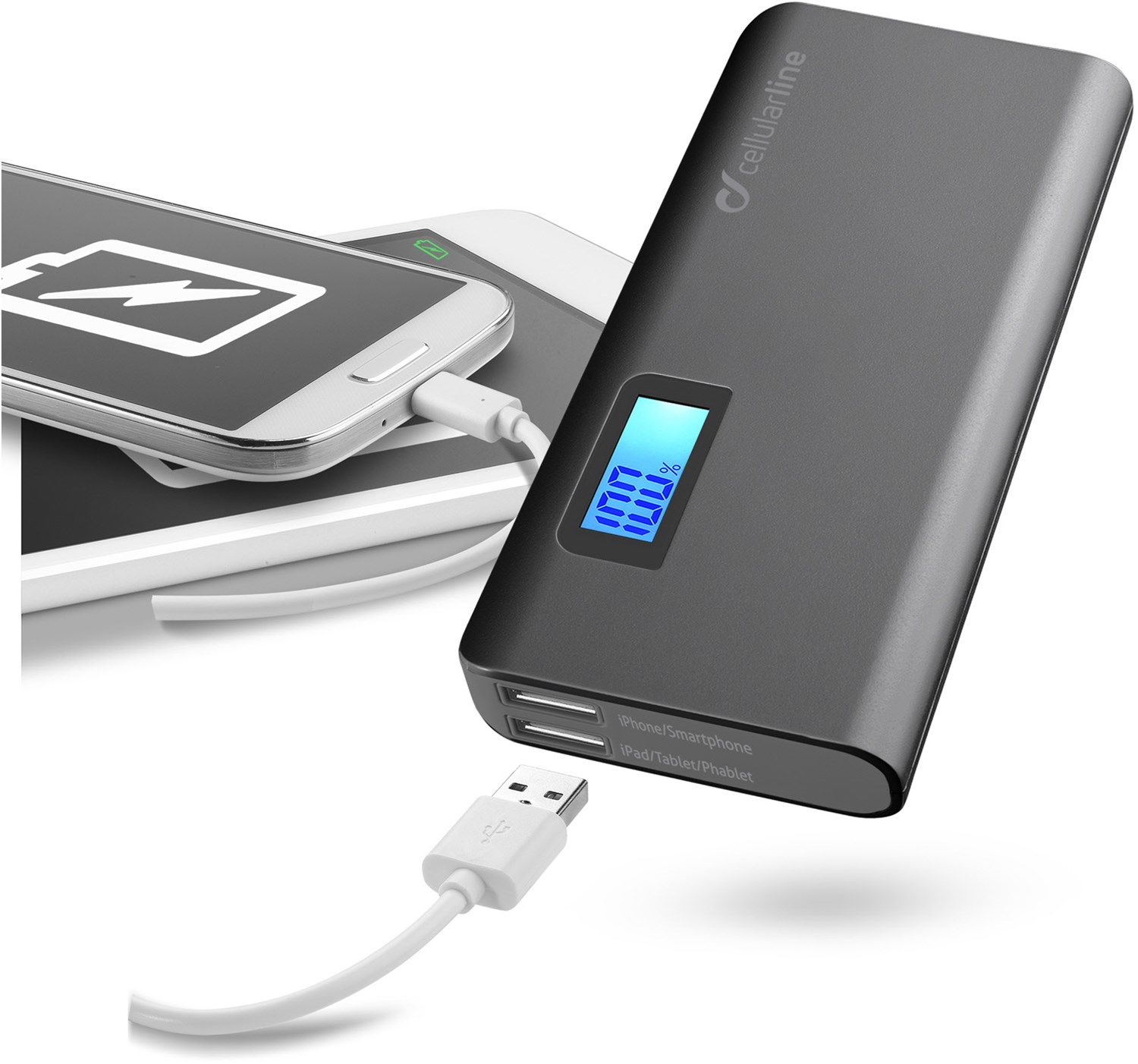 FREEP 10000 K PowerBank 10000 mAh schwarz FREEP 10000 K PowerBank 10000 mAh schwarz von Cellular Line