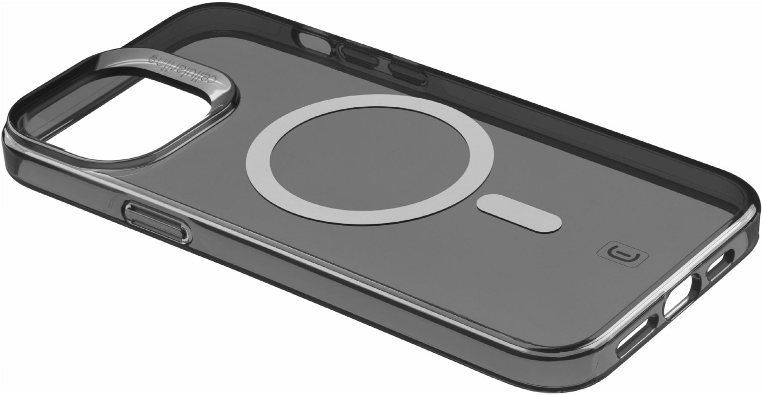 Gloss Mag Cover für iPhone 15 Pro schwarz von Cellular Line