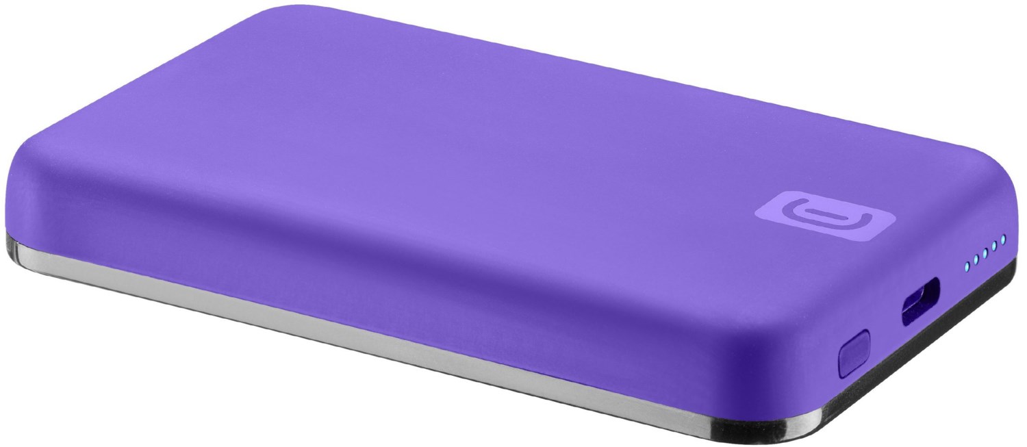 Mag Wireless (5.000mAh) Powerbank für MagSafe violett von Cellular Line