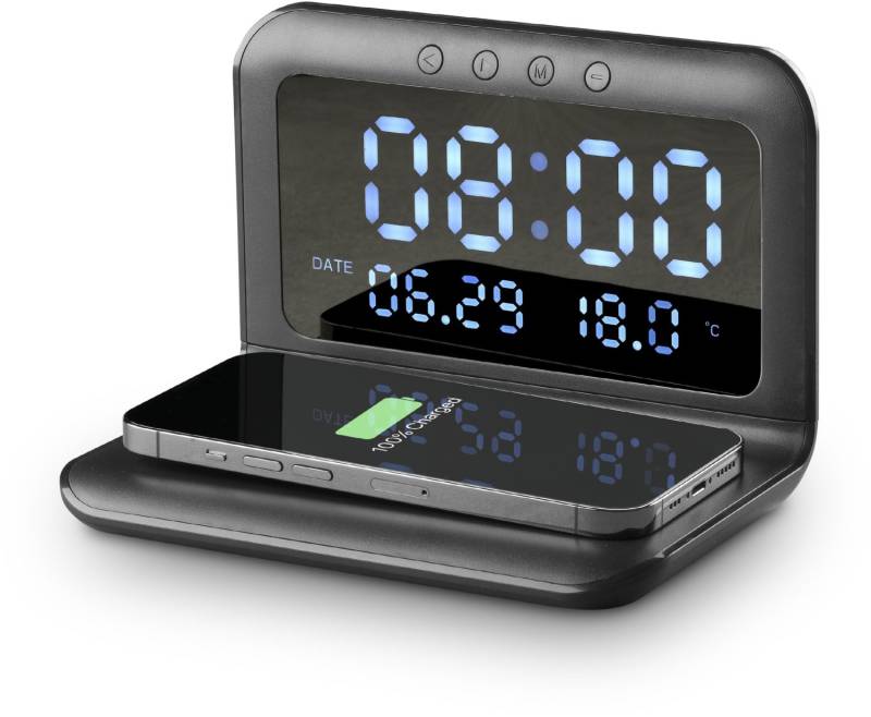 Smart Clock Charger schwarz von Cellular Line