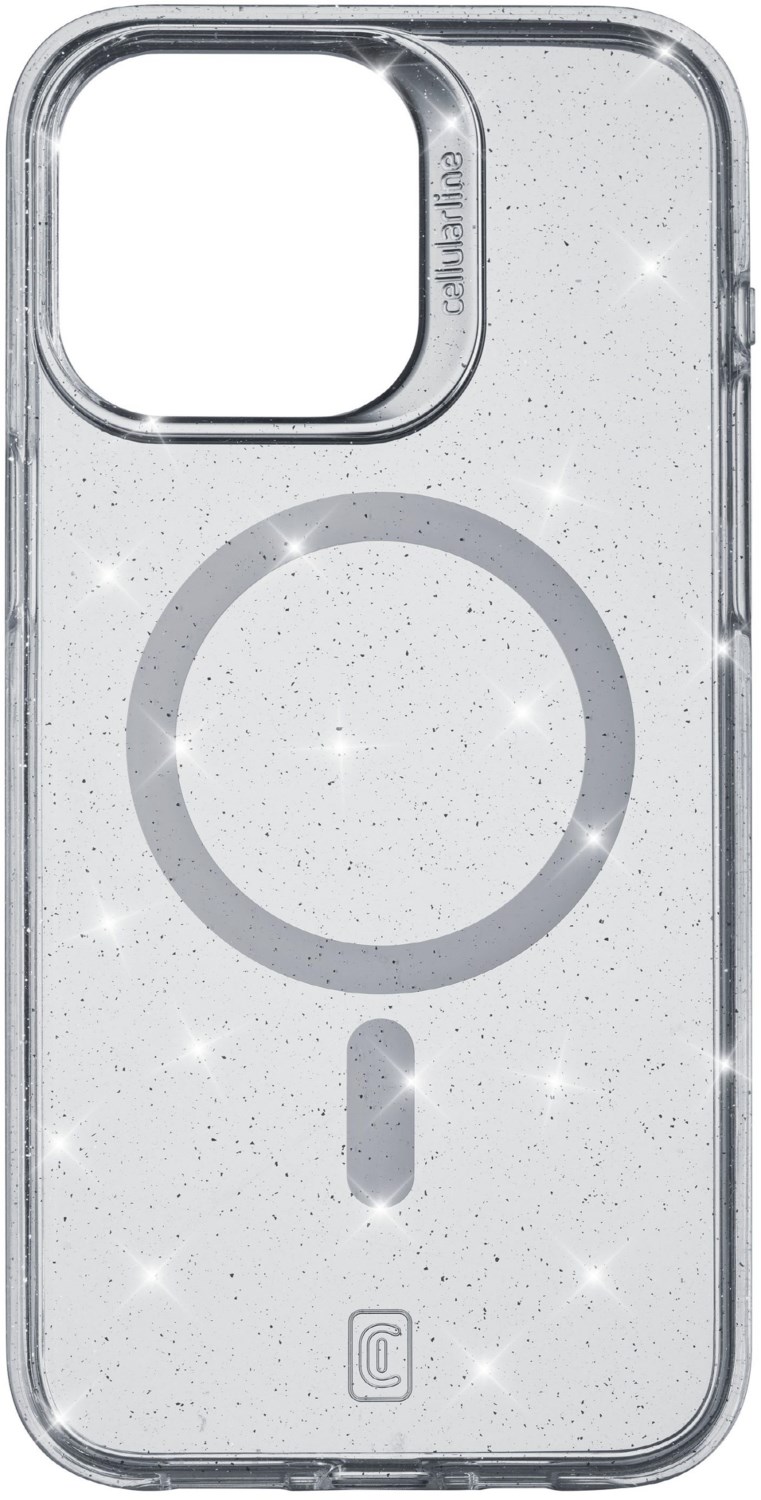 Sparkle Mag Cover für iPhone 15 Pro Max transparent von Cellular Line