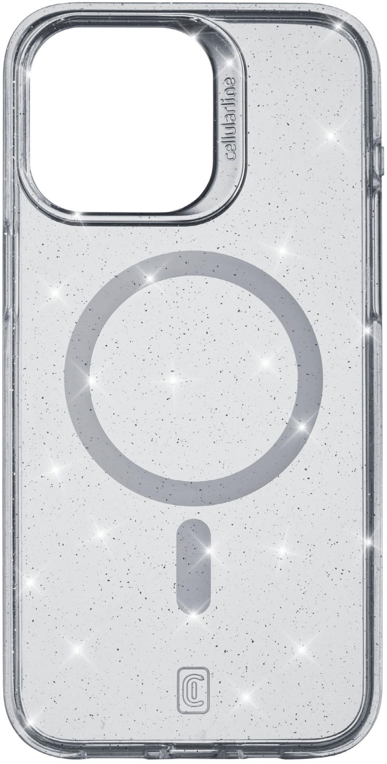 Sparkle Mag Cover für iPhone 15 Pro transparent von Cellular Line