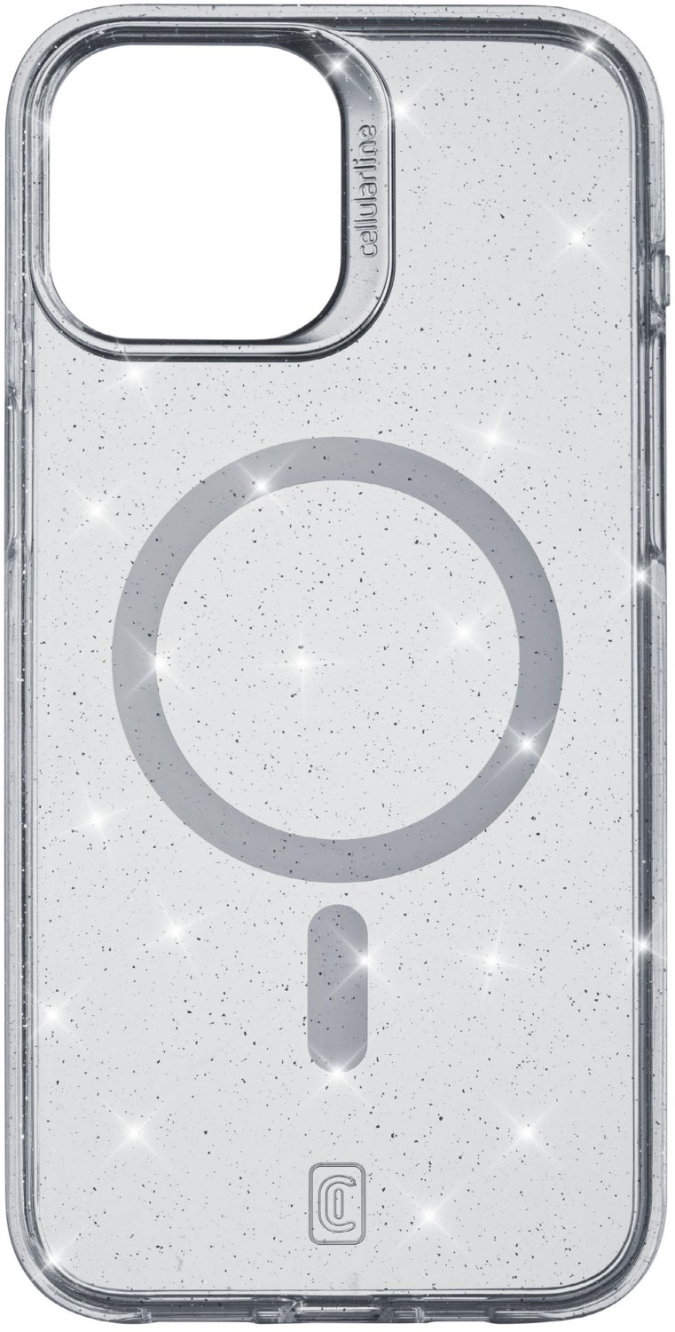 Sparkle Mag Cover für iPhone 15 transparent von Cellular Line