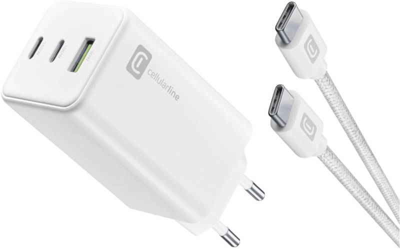 USB/2x USB-C Multipower Kit (100W) weiß von Cellular Line